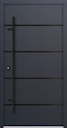 Vorschaubild Krongart Stahl-Aluminium-Haustür DS68AC Modell 32 BLACKLINE mit 4 Streifen