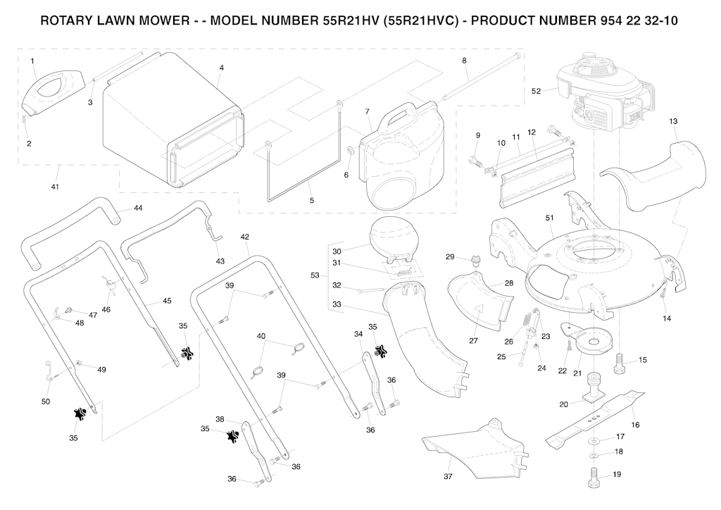 Explosionszeichnung Ersatzteile