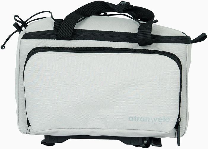AtranVelo Gepäckträgertasche Zap Top grau