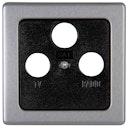 Vorschaubild Kopp Antennenabdeckung TV/RF/SAT VISION stahlfarben