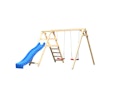 Vorschaubild Akubi Kinderspielgerät Doppelschaukel Felix mit Klettergerüst und Rutsche
