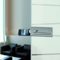 GRIFFWERK Ganzglastürbeschlagset PURISTO 1.0 ohne Griff-Edelstahl matt