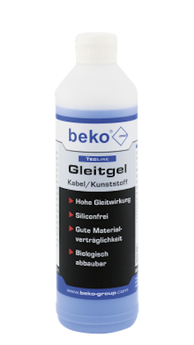 beko TecLine Gleitgel Kabel / Kunststoff, 500 ml