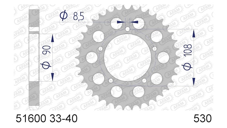 Afam Kettenrad 51600
