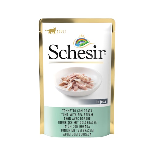 Schesir Jelly Beutel 85 Gramm Katzennassfutter