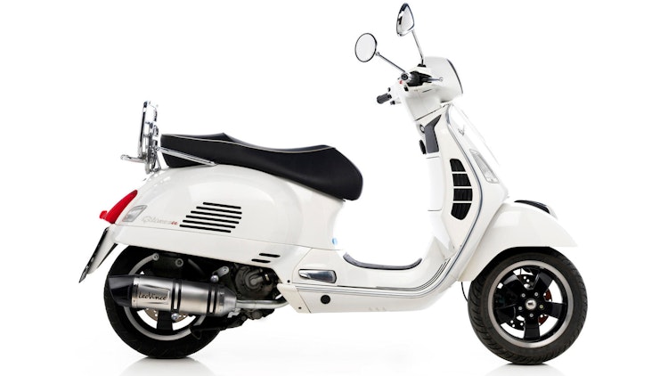 LeoVince SLIP-ON Edelstahl SBK LV ONE EVO für PIAGGIO VESPA GTS 125 SUPER/GTS 250/GTV 250/GTV 250 NAVY/GTS 300 SUPER/GTS 300 SUPERSPORT/GTV 300 VIA MONTENAPOLEONE