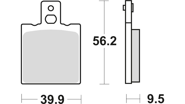 TRW Bremsbelag Typ Organisch Standard mit ABE, Bremsbelag "MCB 623" Satz