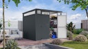 Vorschaubild Karibu Metall Gartenhaus Osten (Østen) inkl. gratis Metallbox im Wert von 349,99 €