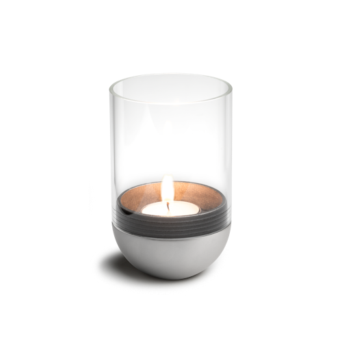 höfats GRAVITY CANDLE Windlicht silber