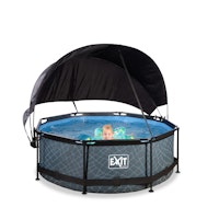 Exit Rahmenpool mit Kartuschenfilteranlage und Sonnensegel