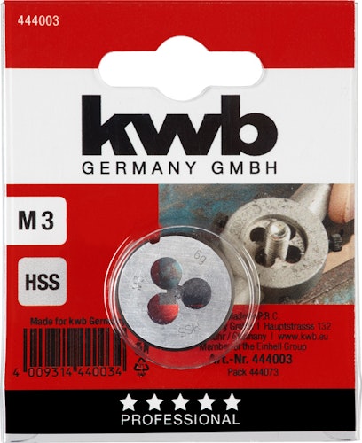 kwb HSS Schneideisen R25x9 M 3 SB 444003