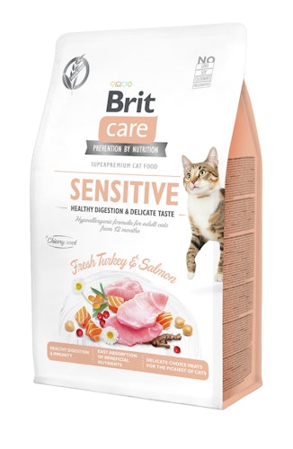 Brit Care Fresh Turkey&Salmon getreidefrei Sensitiv Katzentrockenfutter