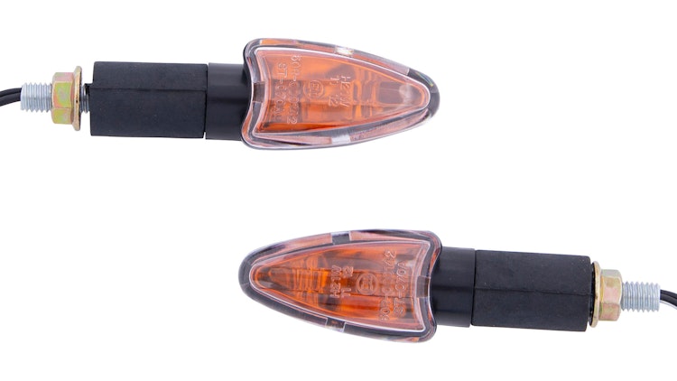 Spec-X Blinker Arrow Schwarz 38 mm Lang Paar