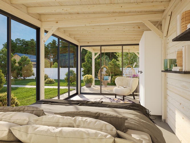 Palmako Carport/Pavillon Connect Lenna 24,9 m² Set 417 Slide