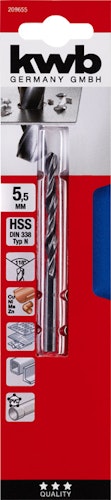 kwb HSS Spiralbo DIN338  5,5 mm SB 209655