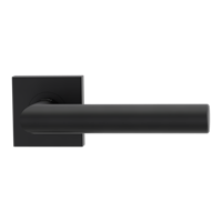 Griffwerk LUCIA PROFESSIONAL PVD+ Schraubtechnik GK3 Rosetten eckig OS Graphitschwarz PVD+