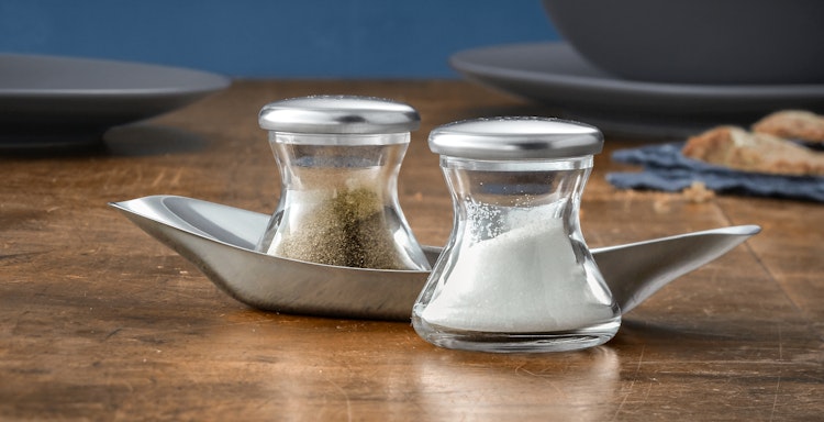 WMF Salz-/ Pfefferstreuer-Set 3-teilig Wagenfeld "Max und Moritz"