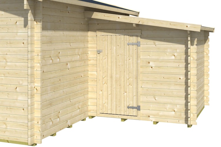 Skan Holz Anbauschuppen groß für Skan Holz Gartenhäuser Lugano, Bern, St. Moritz, Ontario