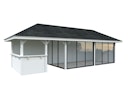 Vorschaubild Palmako Pavillon Bianca 24,9 m² Set 219 Slide
