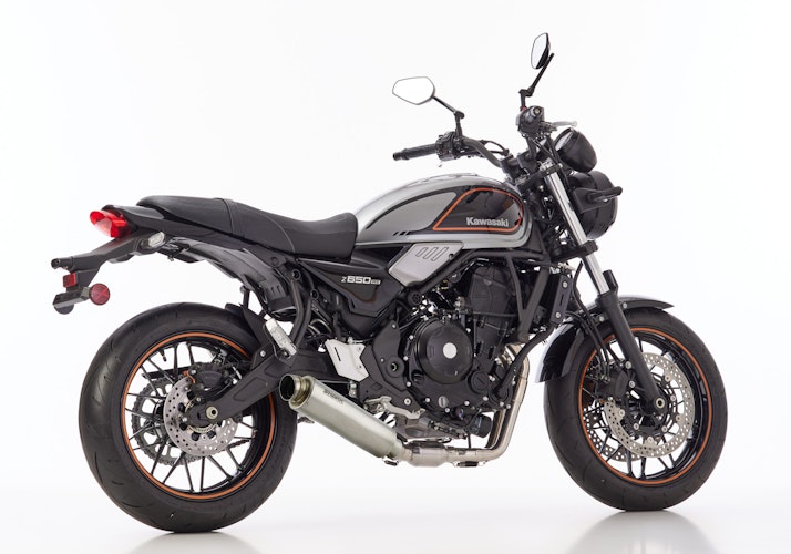 SHARK KOMPLETTANLAGE Titan silber SRC 4 für KAWASAKI Ninja 650,Z650,Z650 RS EURO5  