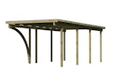 Vorschaubild Karibu Carport Einzelcarport Eco 1/2 - kesseldruckimprägniert