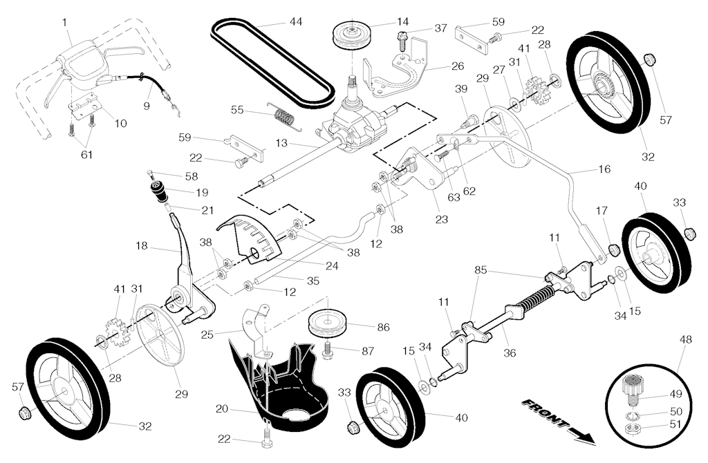 Explosionszeichnung Ersatzteile