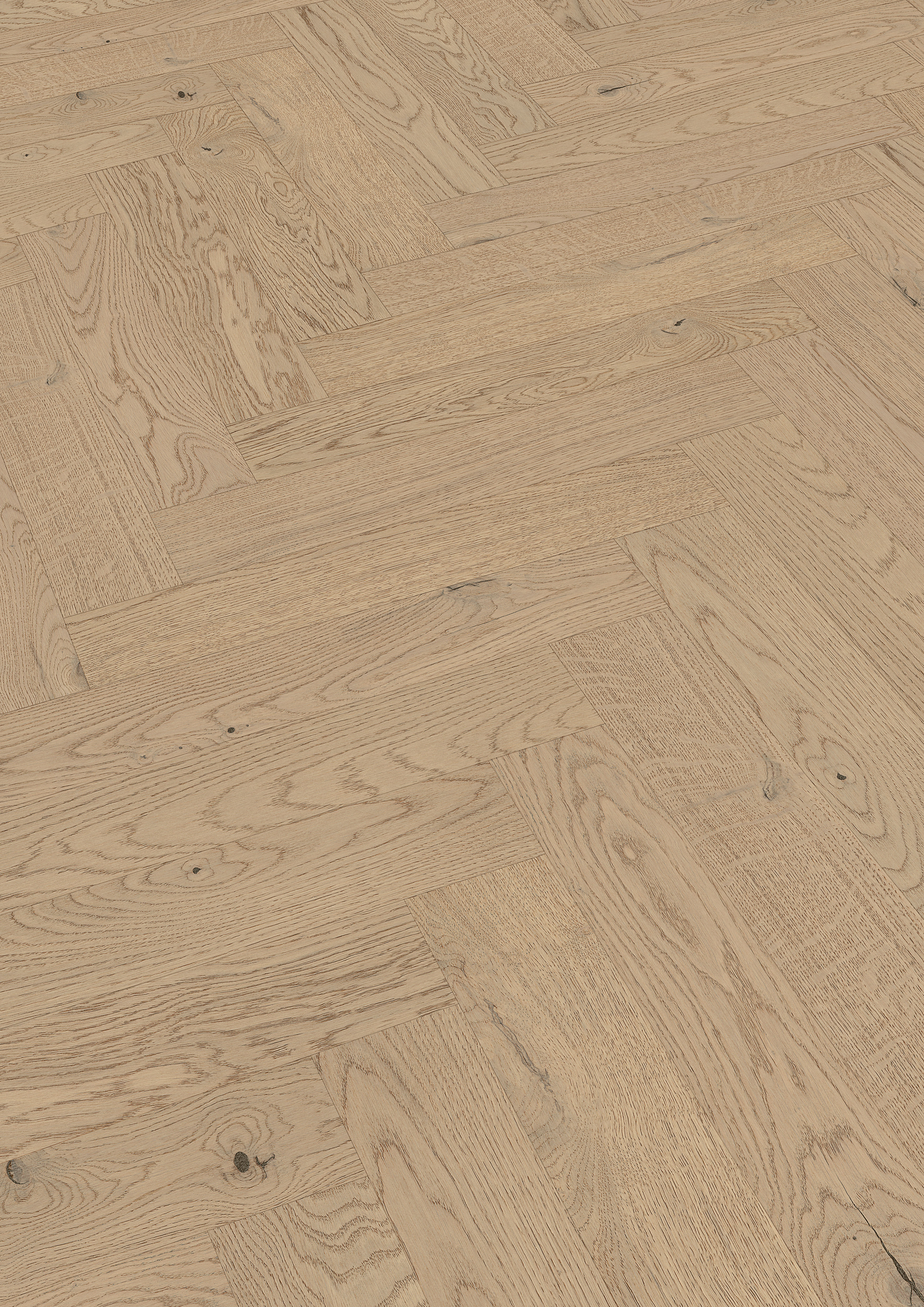 MEISTER Lindura-Holzboden HS 500 Fischgrätformat Eiche classic sandgrau gebürstet 20232 - ultramattlackiert