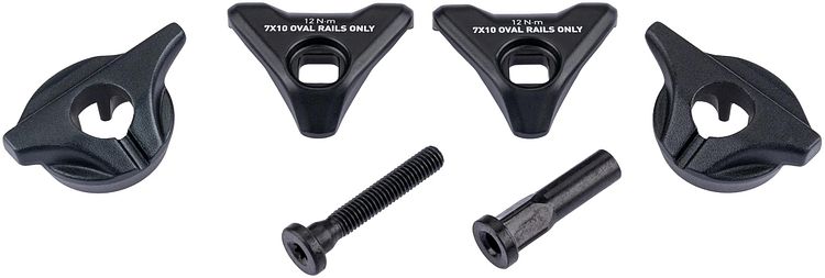 RockShox Sattelklemmschelle oval Aluminium schwarz