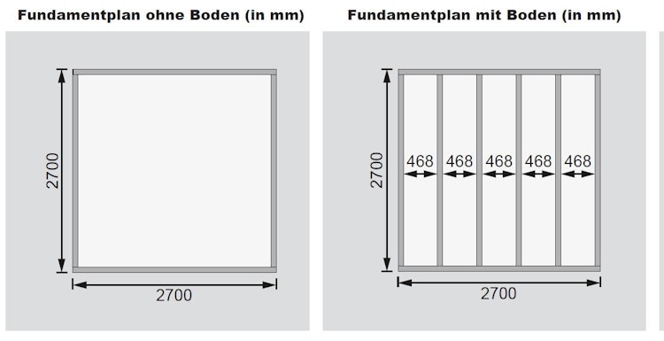 Karibu Gartenhaus Qubic 2 mit Schiebetür - 19 mm