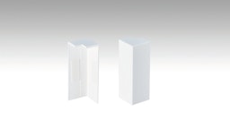 MEISTER Außenecken Fußleiste Profil 9PK/19PK (2 Stk./VPE selbstklebend)  Weiß 2001Zubehörbild