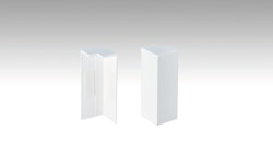 MEISTER Außenecken Fußleiste Profil 9PK/19PK (2 Stk./VPE selbstklebend)  Weiß 2001