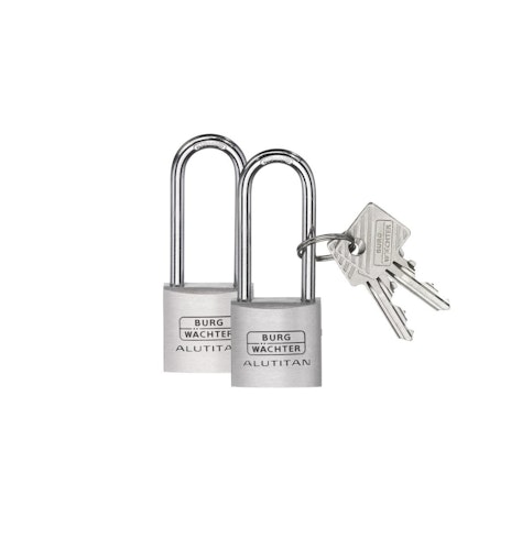 Burg Wächter Vorhangschlossset Alutit. DUO770 20 26SB