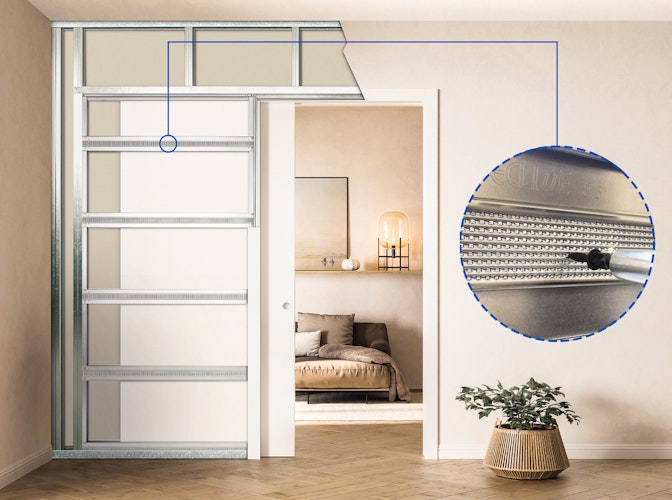 Eclisse UNICO EF Trockenbau Schiebetürelement / Schiebetürkasten