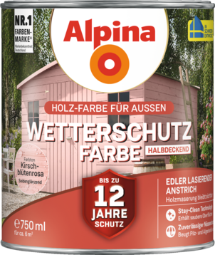 Alpina Holzschutz Wetterschutz-Farbe halbdeckend