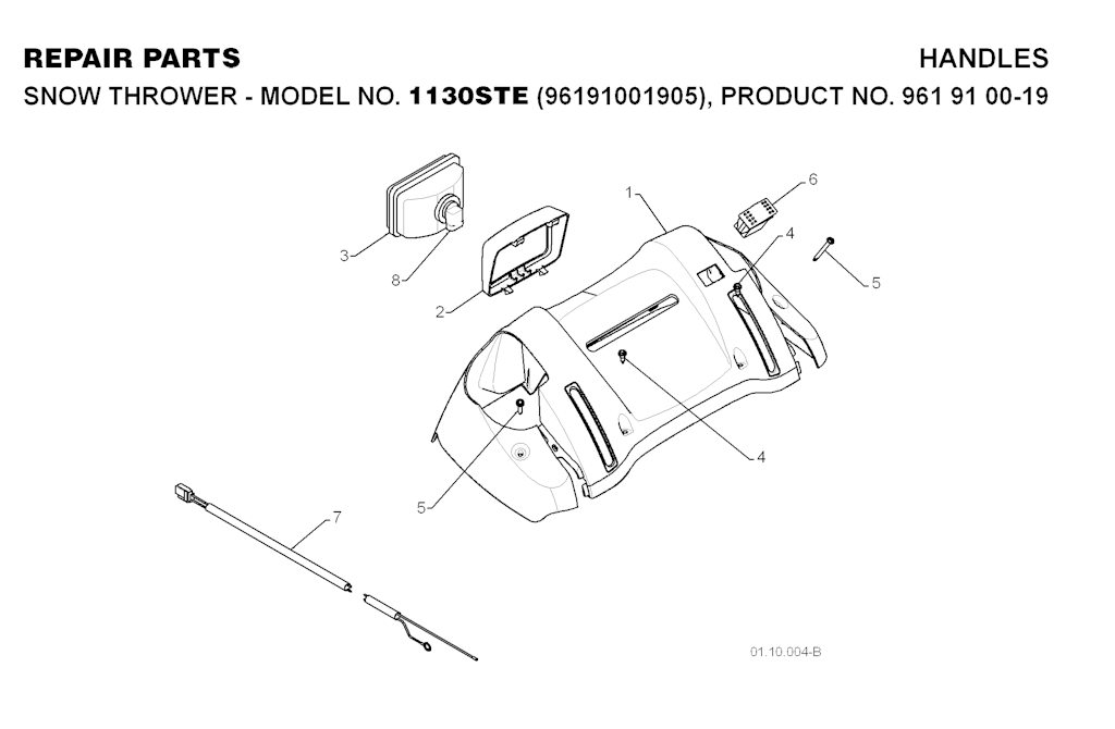 Explosionszeichnung Ersatzteile