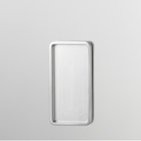 GRIFFWERK Klebe-Griffmuschel R8-SQUARE - Edelstahl matt