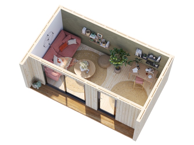 Palmako Gartenhaus Rebekka 13,6 m² - 160 mm