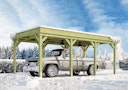 Vorschaubild Weka Carport 609 mit Massivholzdach