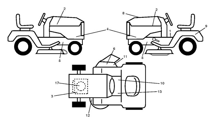 Husqvarna Gartentraktoren 96051000705 CT 126