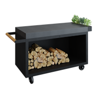 OFYR Mise en Place Table Black 135 PRO Keramik Dunkelgrau