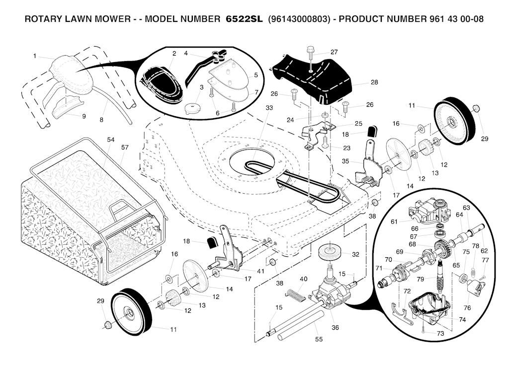 Explosionszeichnung Ersatzteile
