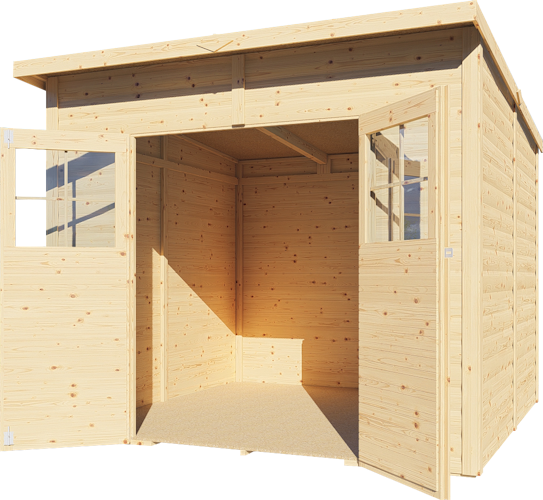 Bertilo Gartenhaus Alster 4 - 19 mm