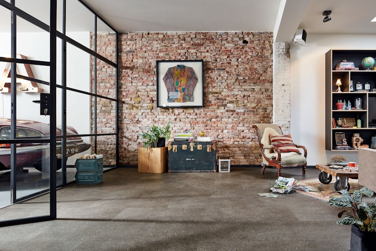 MEISTER Designboden MeisterDesign. comfort DB 600 S  Terrazzo dunkel 6858 - 853 mm