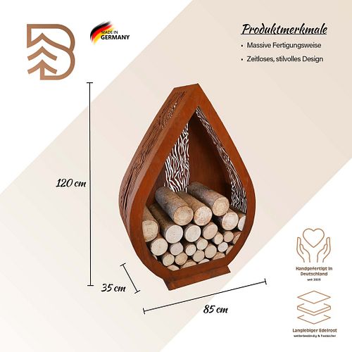 Badeko Holzregal ,,Karlsbad" - 120 cm hoch