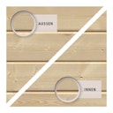 Vorschaubild Akubi Kinderspielgerät Doppelschaukel Felix mit Klettergerüst und Netzrampe