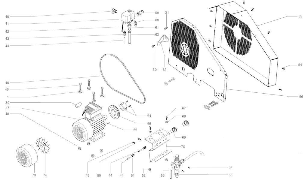 Explosionszeichnung Ersatzteile