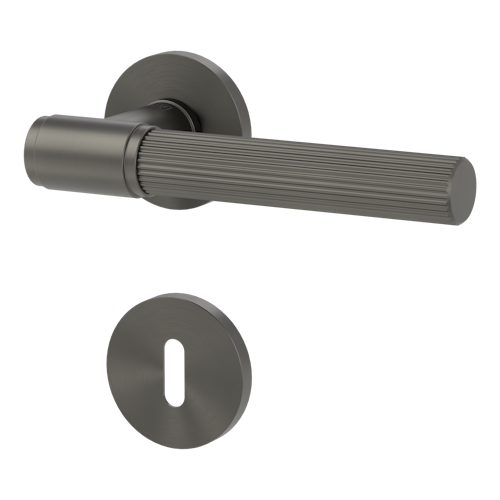 Griffwerk VAYA 136 ARIS fast2fix Fast2Fix Rosetten rund Buntbart Kaschmirgrau