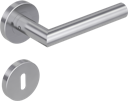 Vorschaubild Krongart Rhodini K38 L-Form-Türgriff Schraubtechnik GK3 in Edelstahl matt