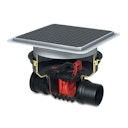 Vorschaubild KESSEL - Rückstaueinfachverschluss für Einbau in die Bodenplatte - schwarze Abdeckung