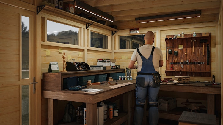 Bertilo Gartenhaus Pentus 3 - 19 mm